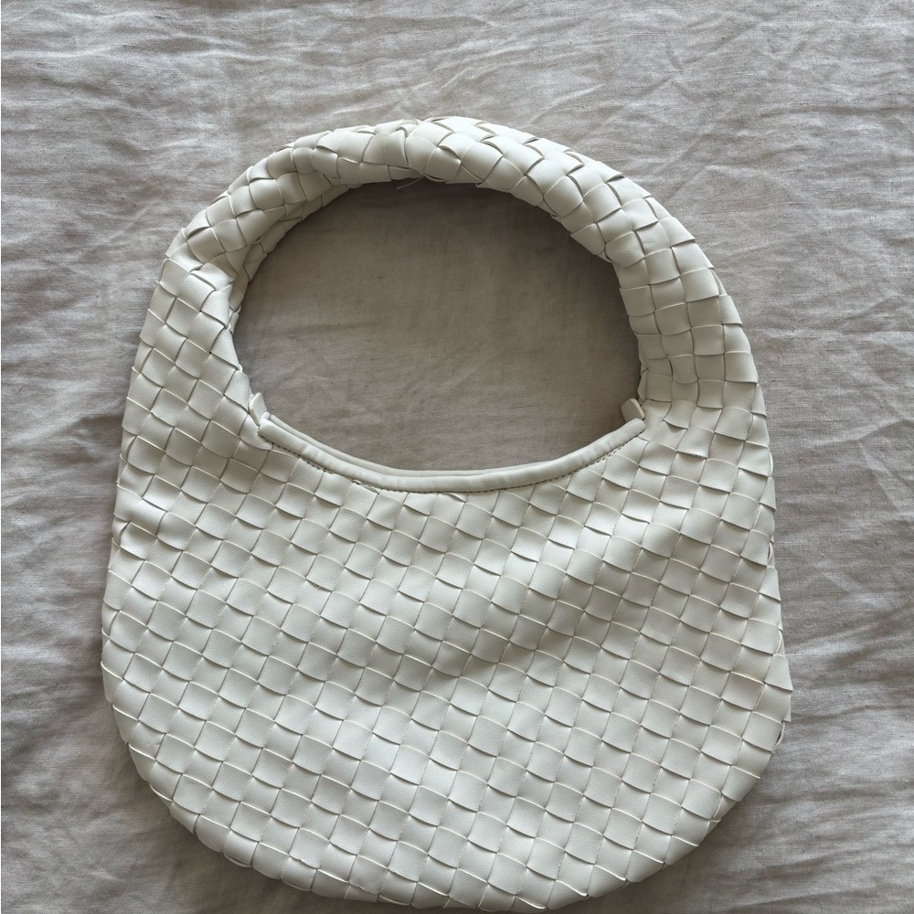 Oak & Fort White Woven Bag